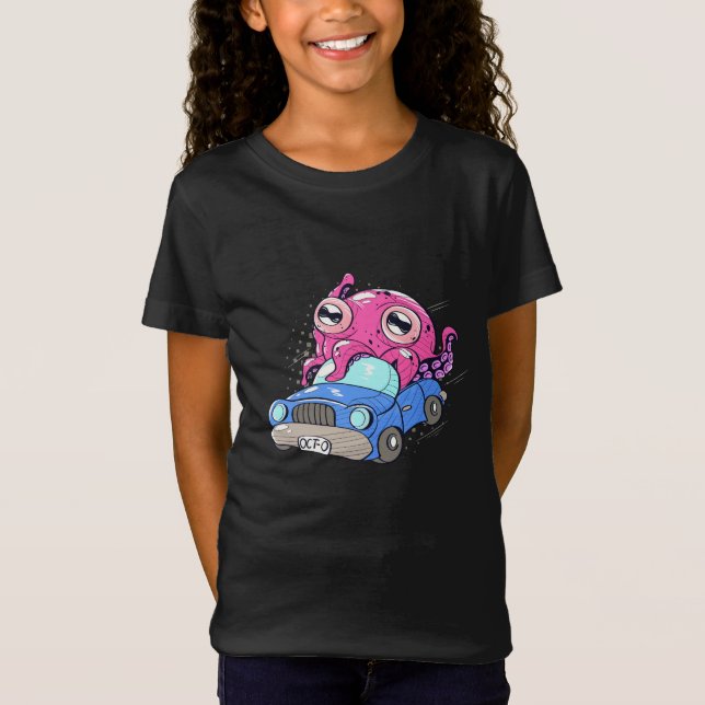Camiseta Octopus lindo en los niños del pulpo divertidos de (Anverso)