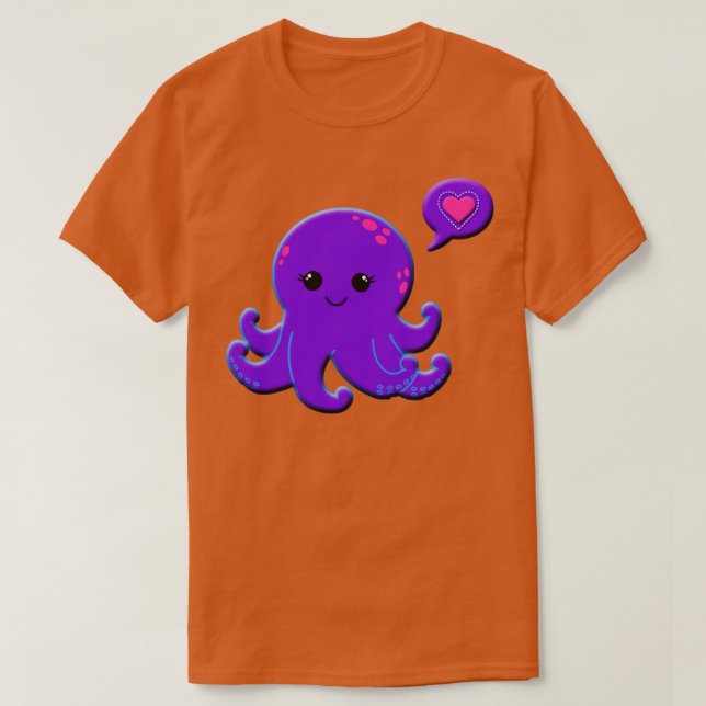 Camiseta Octopus Love (Diseño del anverso)