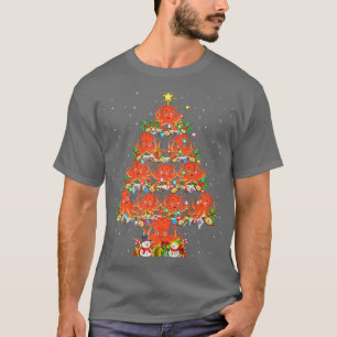 Camiseta Octopus Lover Xmas Lighting Santa Octopus Christma
