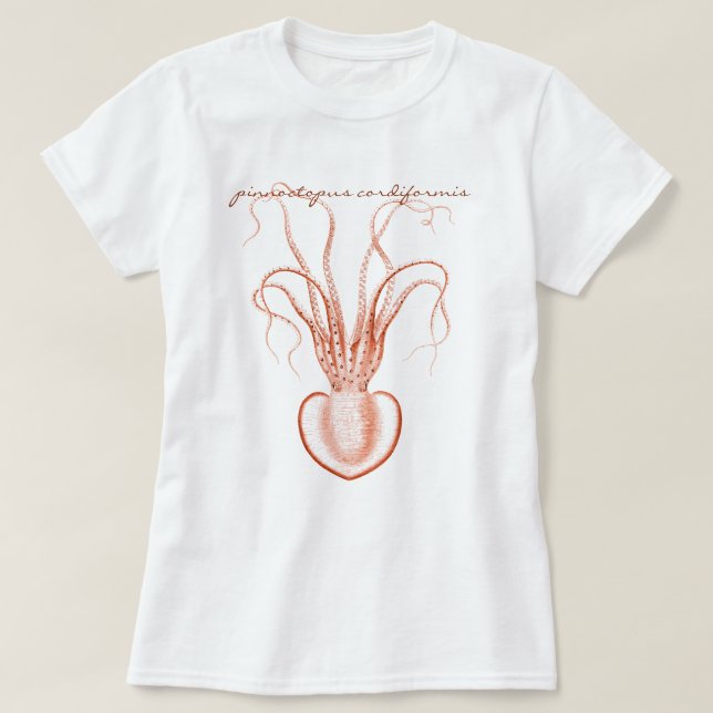 Camiseta Octopus oceanográfico científico de la vida marina (Diseño del anverso)