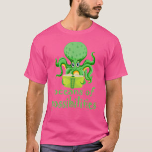 Camiseta Octopus Océanos De Posibilidades Boo De Lectura De