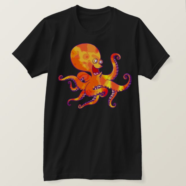 Camiseta Octopus Personalizado divertida (Anverso del diseño)
