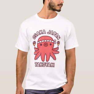 Camiseta Octopus puro Osaka comida Takoyaki japonesa