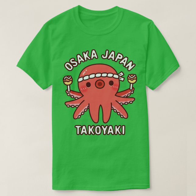 Camiseta Octopus puro Osaka comida Takoyaki japonesa (Diseño del anverso)
