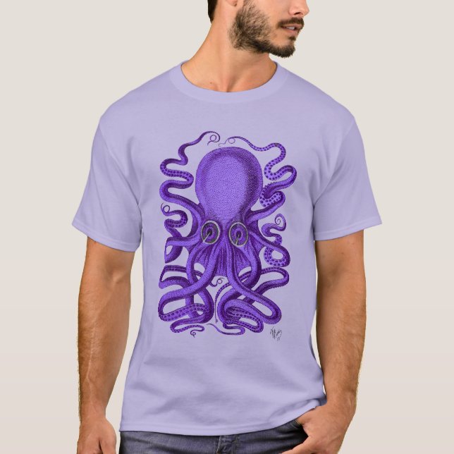 Camiseta Octopus púrpura (Anverso)