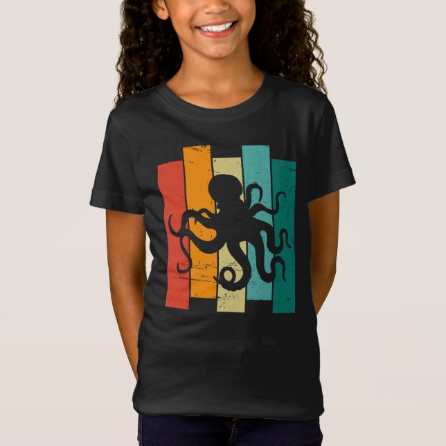 Camiseta Octopus retro vintage (Anverso)