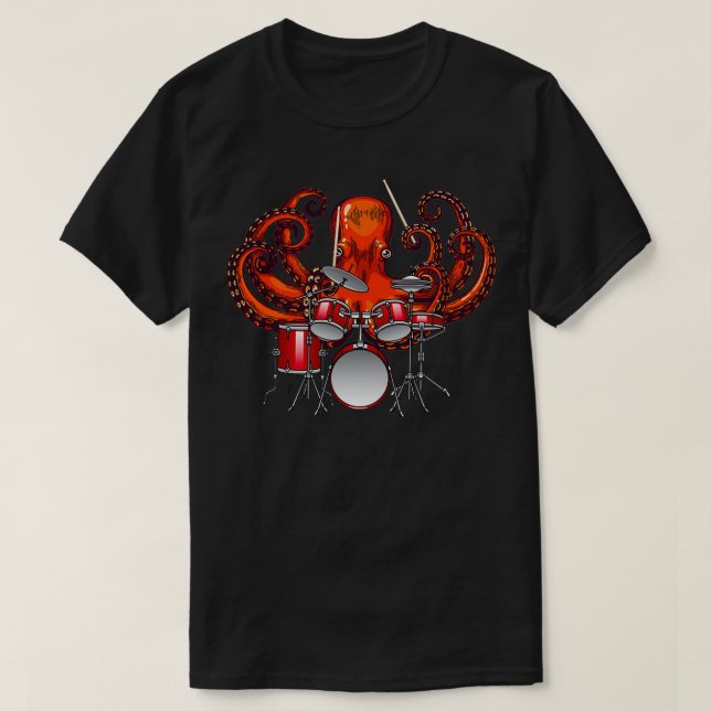 Camiseta Octopus Rockstar (Diseño del anverso)