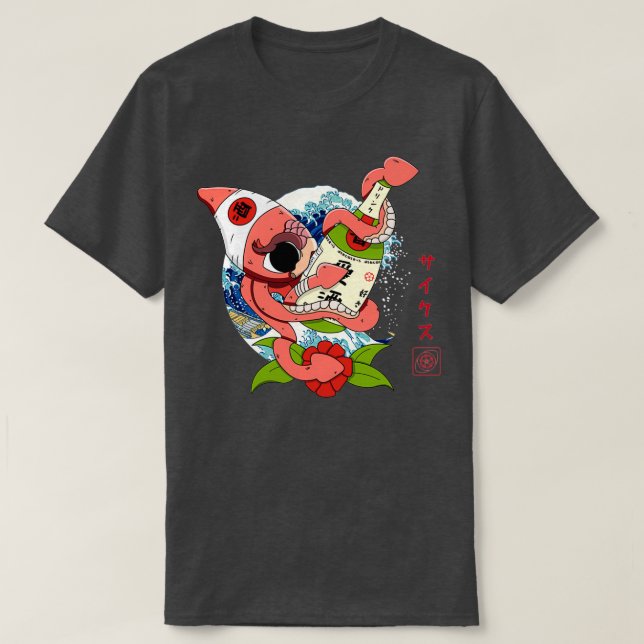 Camiseta Octopus sake (Diseño del anverso)