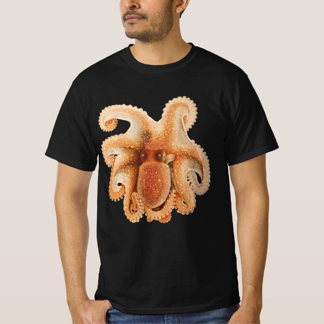 Camiseta Octopus Salutii, Animales Acuáticos Marinos (Anverso)