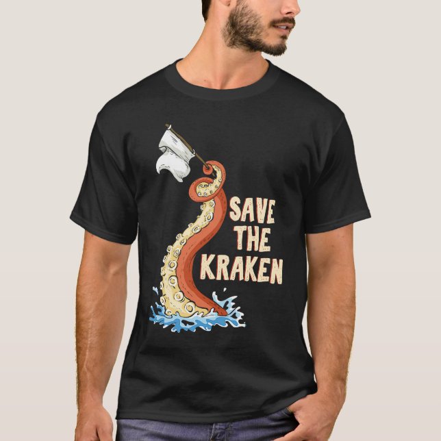 Camiseta Octopus  Save The Kraken (Anverso)