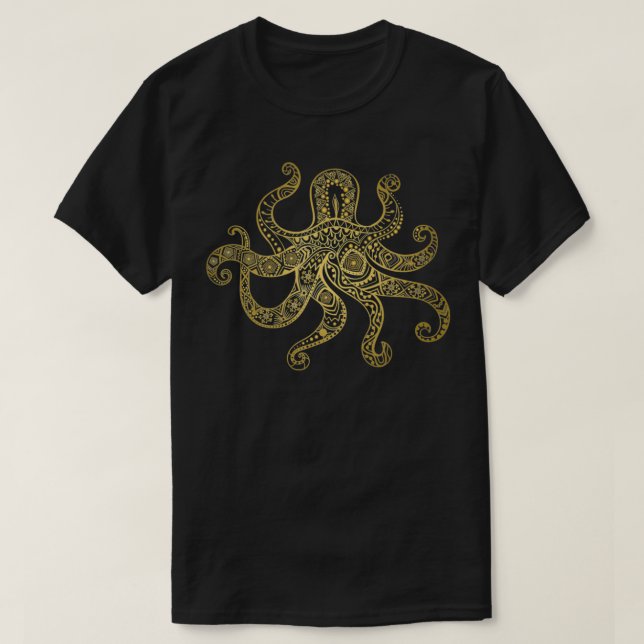 Camiseta Octopus Steampunk Kraken Giant Squid Tentacles Gif (Diseño del anverso)
