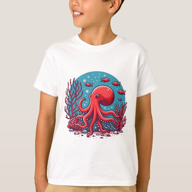 Camiseta Octopus Tee Subacuático (Anverso)