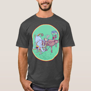 Camiseta Octopus Tocando piano