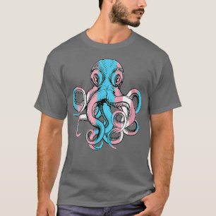 Camiseta Octopus transgénero Lgbtq Cute Banda del Orgullo T