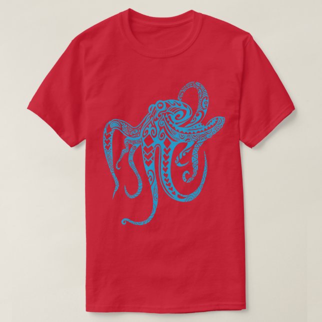 Camiseta Octopus tribal - Tribal Polinesio - Octopus (Diseño del anverso)