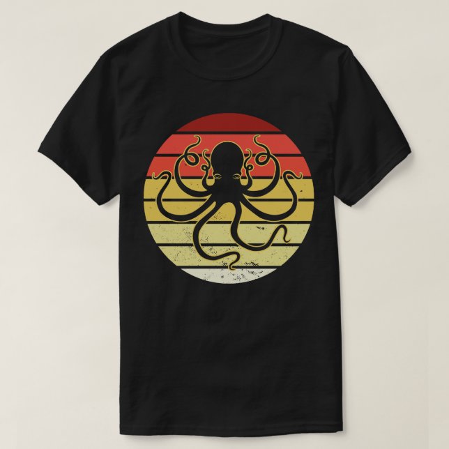 Camiseta Octopus vintage (Diseño del anverso)