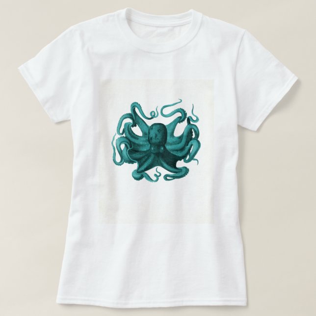 Camiseta Octopus vintage (Diseño del anverso)