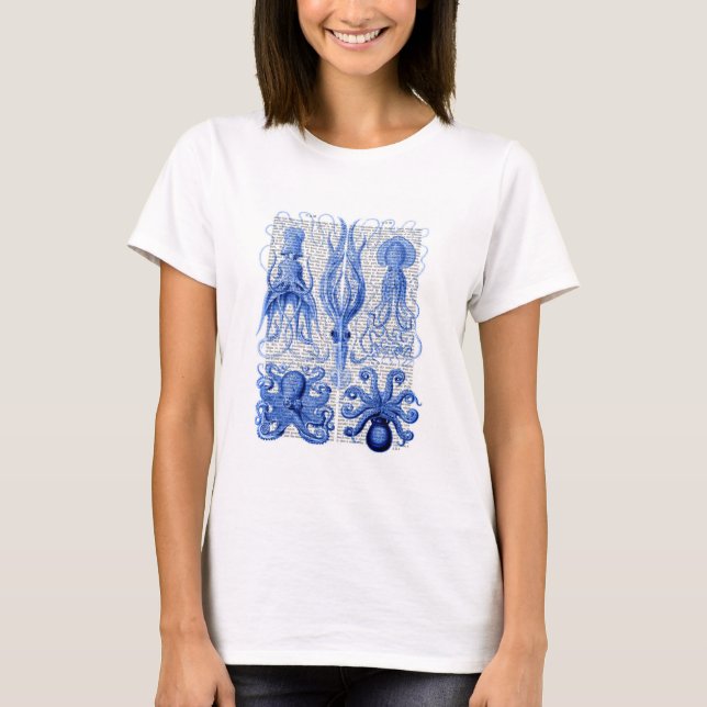 Camiseta Octopus y azul calamar (Anverso)