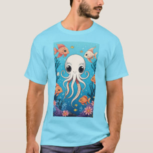 Camiseta Octopus y peces