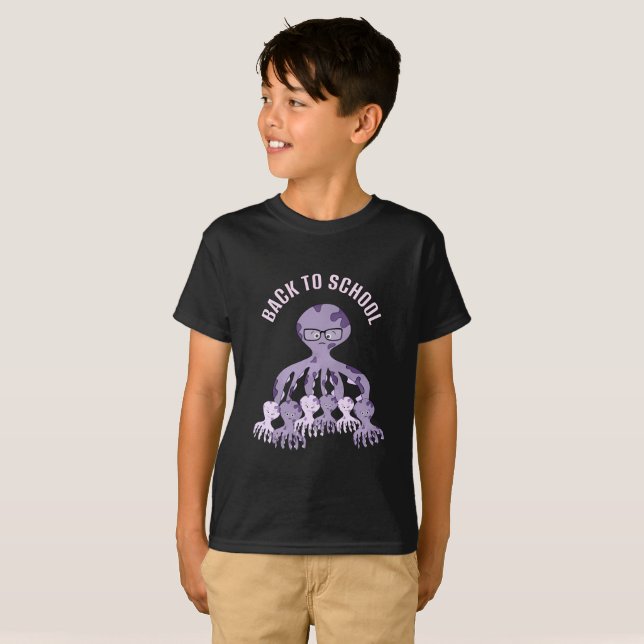 Camiseta Octopuses de vuelta a la escuela (Anverso completo)