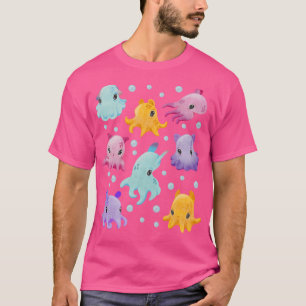Camiseta Octopusos dumbo de color de agua suave