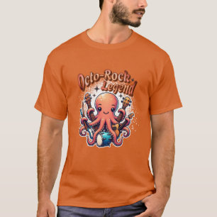 Camiseta OctoRock Leyenda Pulpo Rocky familia