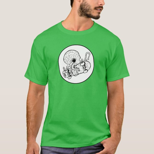 Camiseta Octoskate 1 - Pulpo de monopatín  (Anverso)