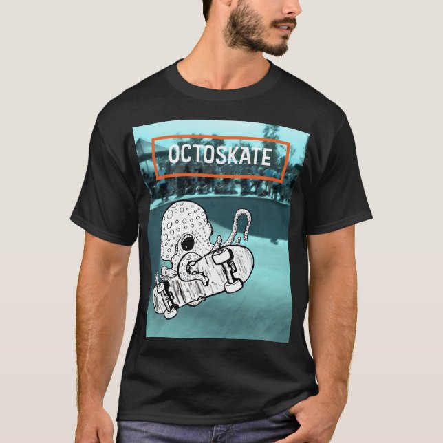 Camiseta Octoskate Skateboarding Octopus (Anverso)