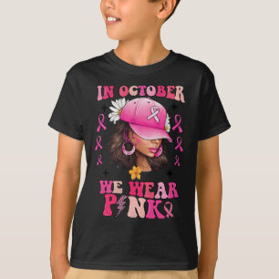 Camiseta Octubre, Awa, usamos cáncer de mama para mujeres n