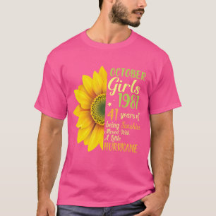 Camiseta Octubre Chicas 1981 41 Años De Sunshine Mezclados 