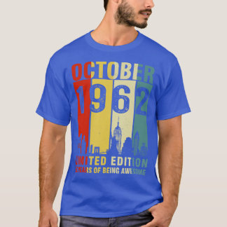 Camiseta Octubre De 1962 Edición Limitada 60 Años De Awe