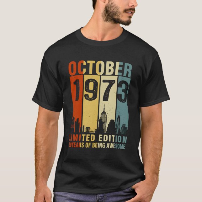 Camiseta Octubre De 1973 50 Años De Asombro (Anverso)