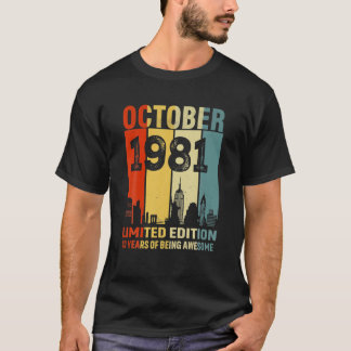 Camiseta Octubre De 1981 Edición Limitada 40 Años De Awe