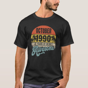 Camiseta Octubre De 1990 32 Años De Ser Maravilloso 32º Nac