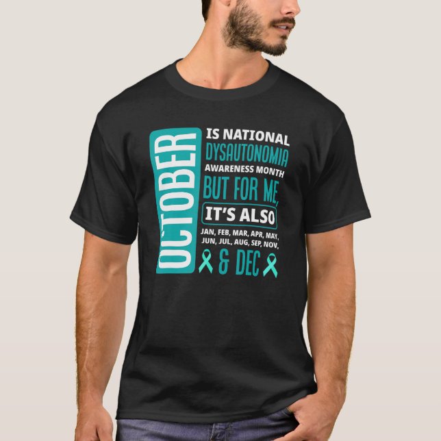 Camiseta Octubre Es Síndrome De Las Potes Disautonómicas Na (Anverso)