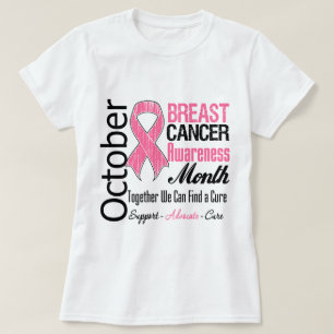 Camiseta Octubre - mes de la conciencia del cáncer de pech