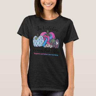 Camiseta Octubre Se Usa Pérdida Infantil De Embarazo Rosa Y