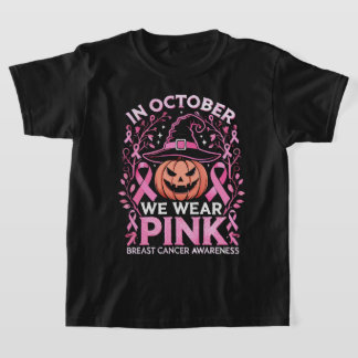 Camiseta Octubre Tee de Cáncer de Mama Rosa
