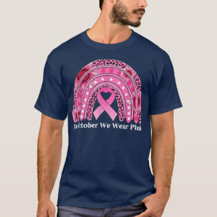 Camiseta Octubre Usamos Awarene De Cáncer De Pisa Rosada