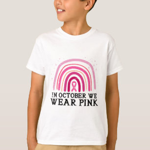 Camiseta Octubre Usamos Awarene De Cáncer De Pisa Rosada
