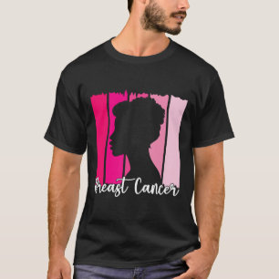 Camiseta Octubre Usamos Cance De Mama De Mujeres Afro Negra