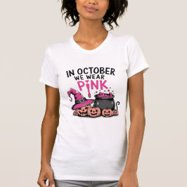 Camiseta Octubre: Usamos Cáncer De Mama Ghost De Halloween