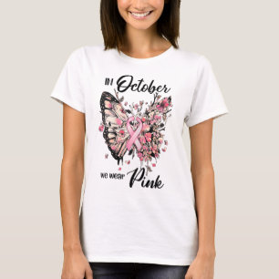 Camiseta Octubre: Usamos Cinta Rosa Para El Cáncer De Mama