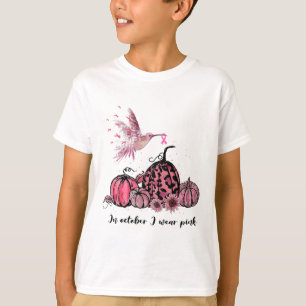 Camiseta Octubre Usamos El Cáncer De Mama De Colibrí Rosa A