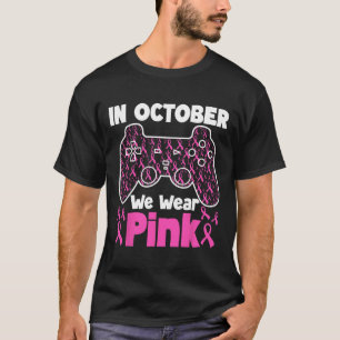 Camiseta Octubre Usamos Niño Que Juega A Niños Con Cáncer D