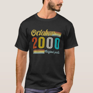 Camiseta Octubre Vintage 2000 Classic 21St Birthday Origina
