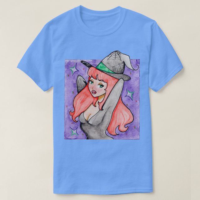 Camiseta Octubre Witch Pinup (Diseño del anverso)