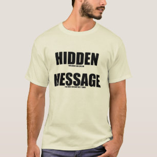 Camiseta ocultada del mensaje