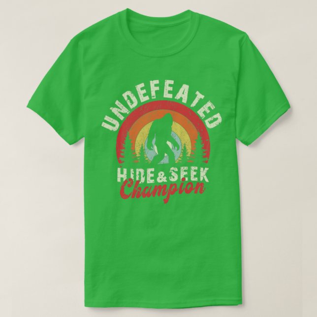 Camiseta Ocultar campeón de búsqueda inderrotado (Diseño del anverso)