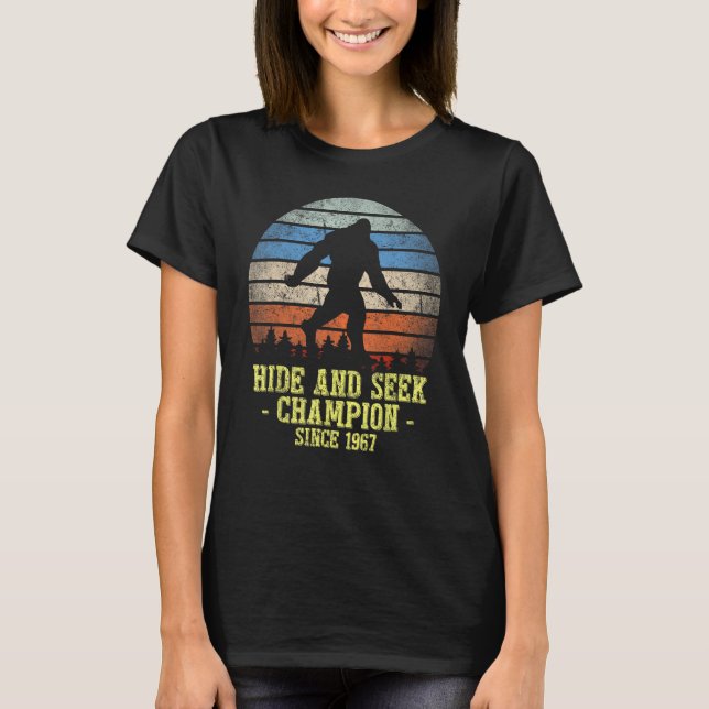 Camiseta Ocultar Seek Bigfoot Finalizando Big Foot Sasquatc (Anverso)
